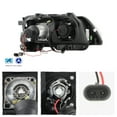 thumbnail image 2 of AKKON - For Honda Civic CRX Black Bezel LED Ring Design Projector Headlights Front Replacement Left + Right, 2 of 7