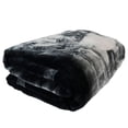 thumbnail image 3 of Plush Throw Blanket - Bad to the Bone - QUEEN BED 79"x 95" - Faux Fur Blanket For Beds, Sofa, Couch, Picnic, Camping, 3 of 3