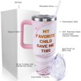 thumbnail image 2 of 40 oz Tumbler with Handle and Straw Lid Leak Proof | Best Mom Ever Mother''s Day Birthday Gifts for Mom Mothers Day | Stainless Steel Cup Dishwasher Safe, 2 of 5