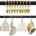 thumbnail image 2 of 30 Pack Curtain Rings with Clips, Heavy Duty Drapery Clip,Tension Rods Hooks, Polish Gold Curtain Hooks Hangers, 2 of 7