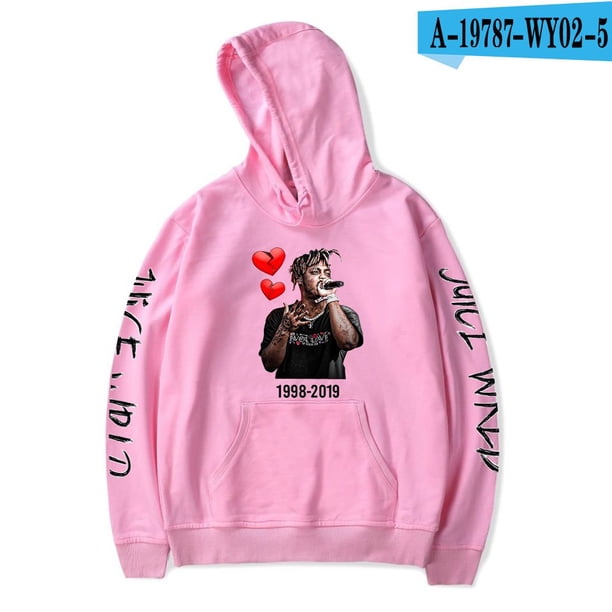 Sudaderas con capucha de Juice Wrld, chaqueta informal para adultos y niños, tallas para niños, jersey de Cosplay, ropa de calle, Jersey UnisexRosa CNiños160 Deng Xun unisex