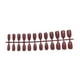 thumbnail image 4 of Vogacara 24 Uds uñas postizas forma de ataúd medio puntas de uñas brillantes herramientas de manicura pestañas adhesivas limas de dedos Type2 NO2, 4 of 6