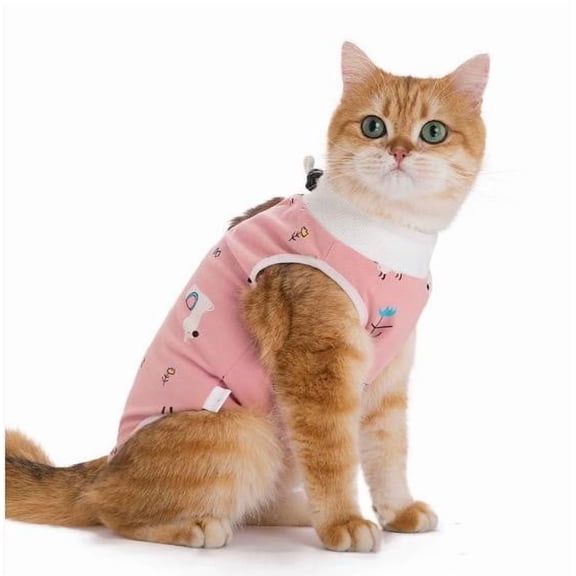 EcoNest Post Recovery Cat E Collar Alternative For Grooming And Comfort For Aftercare Soft Protective Wear For Cats