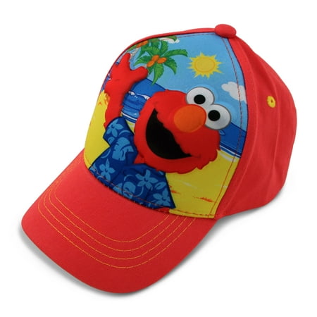 Sesame Street Toddler Boys Elmo Character 3D Pop Baseball Cap, Age 2-4