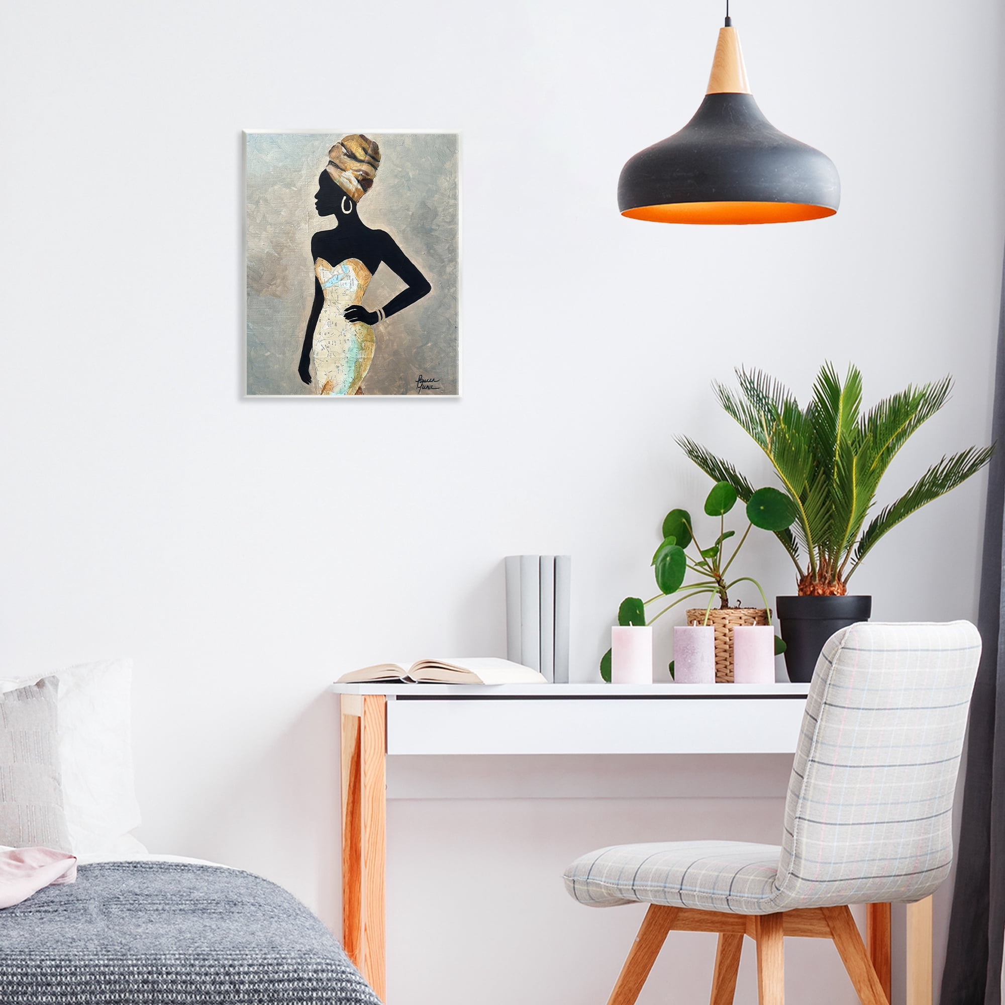 Stupell Industries Motherland Muse Fashion Portrait Wall Plaque Art, design by Lauren Luna