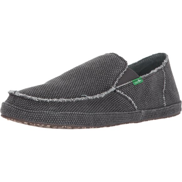 Sanuk Slip-On pour Hommes Rounder, Pirate Noir, 14 m US