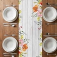 thumbnail image 6 of Gnomes Easter Table Runner - 90 Inch Long, Kitchen Dining Table Runner Dresser Scarves, Eucalyptus Spring Floral Eggs Leaves Wooden Farmhouse Decor for Coffee Tables Wedding Party Banquet, 6 of 8