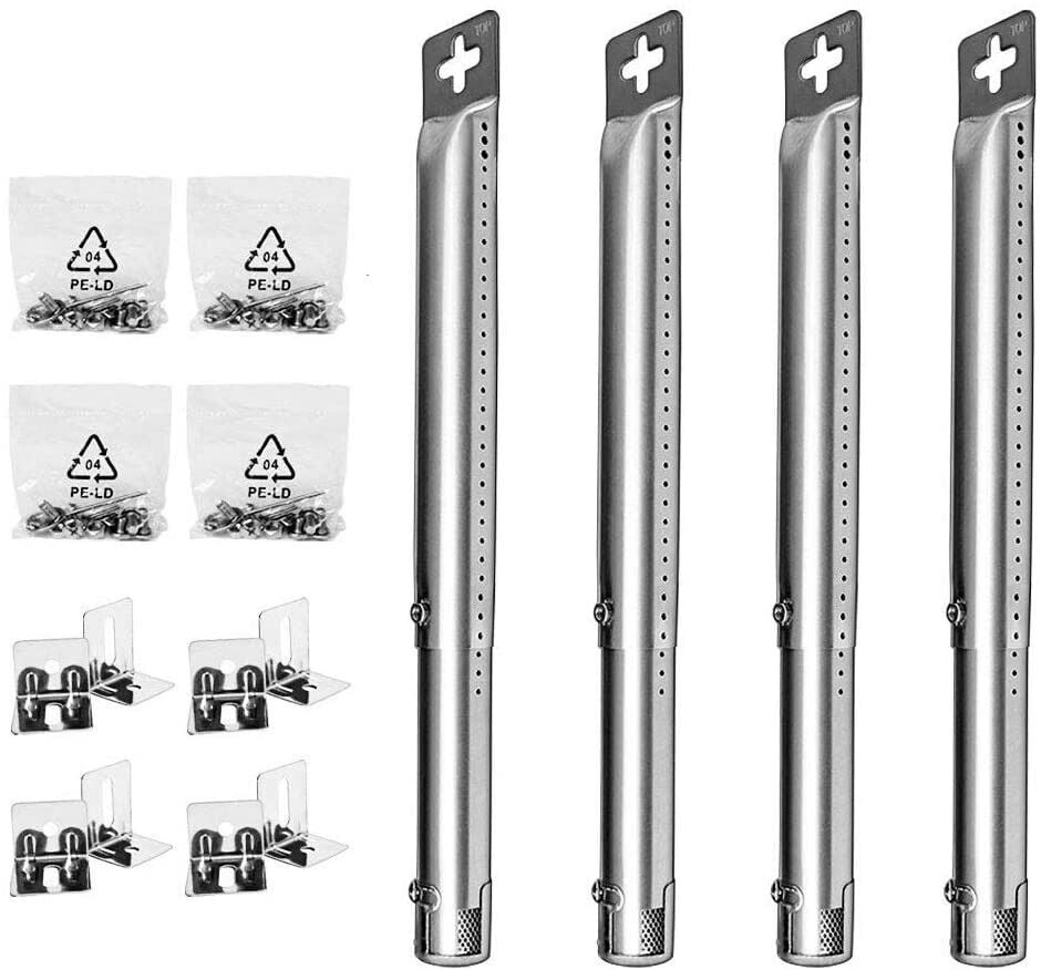 3Pc Adjustable BBQ Gas Grill Universal Replacement Stainless Steel Tube