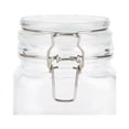 thumbnail image 2 of Set 3 Piezas Contenedor Vidrio Hermetico Tapa Clip 500 Ml Drink Lab Frasco Brocal Envase Cocina Decoracion Almacenar Hogar Cristal Transparente Tarro Alimentos, 2 of 4