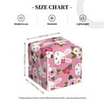 thumbnail image 3 of Picia Rose Rabbit Pattern Tissue Box Cover,PVC Leather Square Holder,Tissue Box Holder with Magnetic Bottom,Facial Paper Organizer Dispenser-5.2"X5.2"X5.2", 3 of 8
