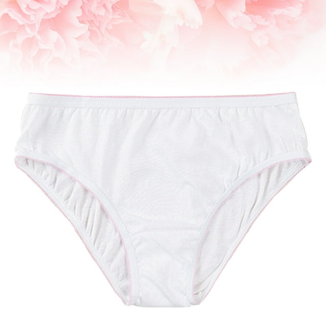 STRANDCHIC 2Pcs One Time Use Underwear Women Disposable Cotton Briefs Breathable Panties Size Xl