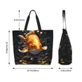 thumbnail image 6 of Fuzoiu Golden Koi And Treasure Print Tote Bags for Women,Shoulder Bag, Gym Tote,Top Handle Ladies Shoulder Bags for Work Beach Travel and Shopping Grocery, 6 of 9