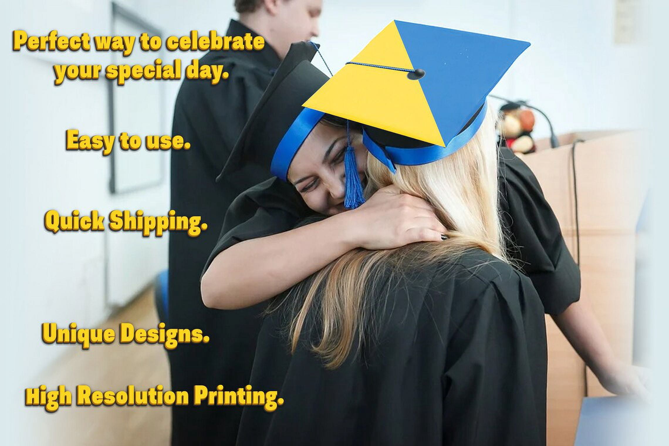 Flag of Ukraine, Raise Your Flag, Graduation Cap Topper Decoration, Graduation Gift