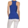 thumbnail image 3 of Women's V-neck Racer Back Tank - Royal Blue, 3 of 4
