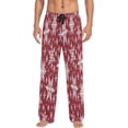 thumbnail image 2 of Christmas White Snowflake Red Men's Pajama Pants Lightweight Sleepwear Bottom Lounge Pants, 2 of 6