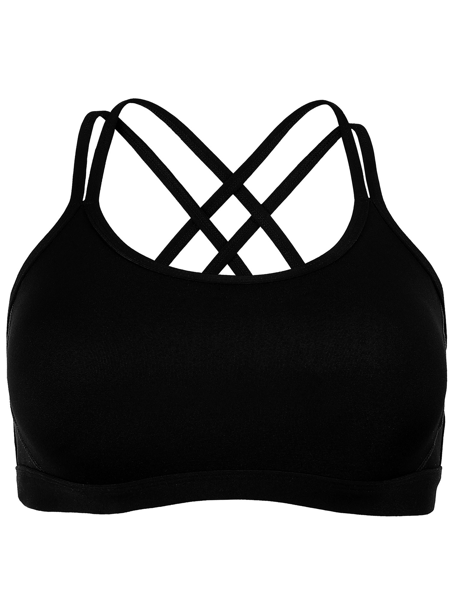 Charmo Womens Active Strappy Back Sports Bra Push Up Padded Sports Bras