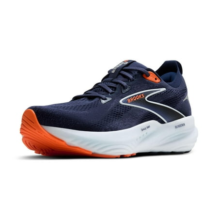 Brooks Men’s Glycerin 22 Neutral Running Shoe - Peacoat/Blue Ribbon/Orange - 9 Medium