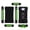 Green, variant on DIY Power Bank Kit with 10000mAh Capacity Solar Panel LED Light USB Fast Charging Power Storage Case DIY Charger Assembly Kit No Battery Included