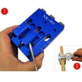 thumbnail image 2 of Pocket Hole  Perforadora de guía de perforación de carpintería de aluminio Azul Sharpla Brocas angulares para carpintería, 2 of 8