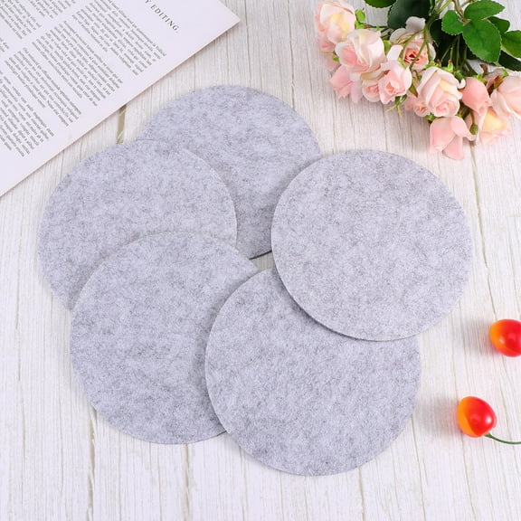 MERRYHAPY 20Pcs Round Flower Pot Protectors Felt Mats 14x5.5in