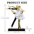 thumbnail image 3 of Estatua De Bailarina De Ballet Resina Ballet Chica Estatua Arte Doble Bailarina Figuras Artesanales (A Oro) Ehuebsd Libre de BPA, 3 of 8