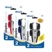 Bazic Products 613-144 BAZIC Claw Style Staples Remover with Safety Lock - 2-Pack Case of 144