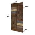thumbnail image 3 of S Series 42in. X 84in. Multicolor Finished DIY Solid Wood  Sliding Barn Door With Hardware Kit - Assembly Required, 3 of 6