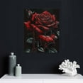 thumbnail image 5 of PIKWEEK  Gothic Rose Flowers Canvas Wall Art Farmhouse Botanical Plant Flowers Wall Decor Aesthetic Picture Vintage Painting Decor For Bedroom Bathroom Office Cafe Poster Decor, 5 of 5