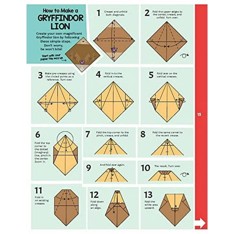 Harry potter origami discount