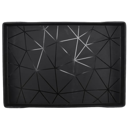 

Nordic Rectangular Storage Box Tray Home Kitchen Living Room Plastic Storage Tray Simple Cake Cup Tray Black