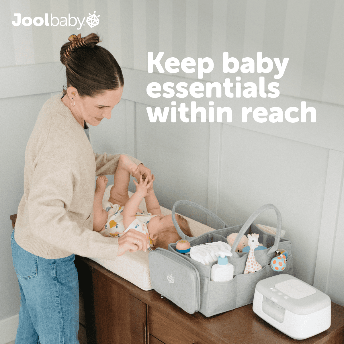 Jool Baby Tag-Along Diaper Caddy Organizer
