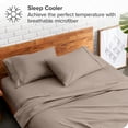 thumbnail image 3 of Juego de Fundas de Almohada Bare Home Colección Premium 1800 Doble Cepillado Ultra Suave Gris Topo 2 Unidades, 3 of 7