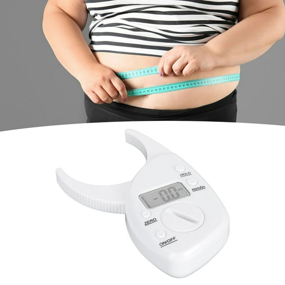 Skin Fold Test Analyzer, LCD Display High Sensitivity Body Fat Caliper For Men