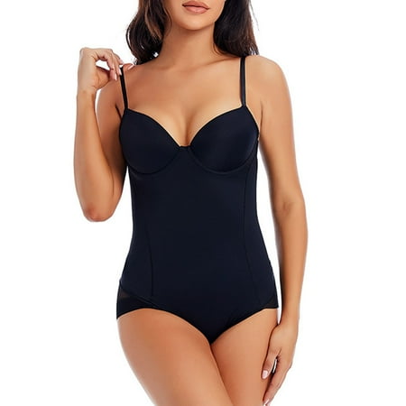 2DXuixsh Full Spanks for Women Corset Waist and Abdomen One Body Shaper Belt Corset Chest and Abdomen Panties Lifter Plus Size 5X Black Size M
