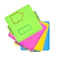 thumbnail image 4 of KAKOWELY 4pcs Geoboard Pegboard Plastic Nail Board Geometric Shape Learning Tools Random Color,6.3X"X5.51"X0.39", 4 of 5