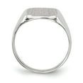 thumbnail image 2 of 14K White Gold Ring Band Signet 11.0x10.5mm Closed Back, Size 6, 2 of 5