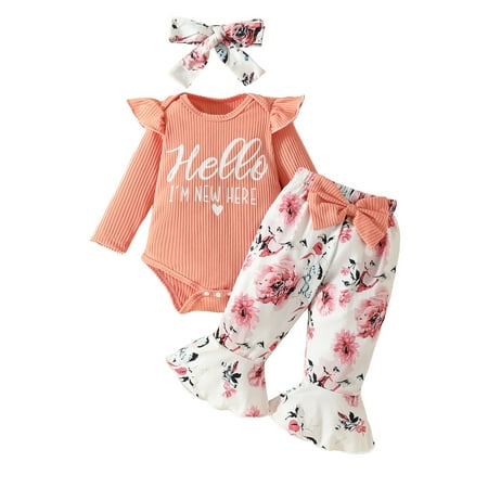 

Girls 2 Piece Outfit Fall Winter Toddler Baby Girls Long Sleeve Butterfly Print Tops And Pants 2Pcs Outfits Clothes Set For Children Clothes 6-9 Months Z2-Red