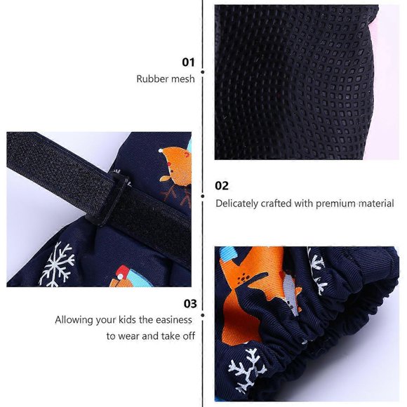 Waterproof Gloves for Kids Child Ski Glove 1Pair Non-Slip Ski Gloves