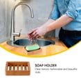 thumbnail image 6 of 1pc Bamboo Woodenb Soap Holder Durable Soap Container Soap Dish (Wood Color), 6 of 6