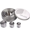 thumbnail image 1 of 12 Uds cortadores circulares redondos para repostería, cortadores de galletas de cocina para galletas, pasta de azúcar, pasteles, galletas, cortador de galletas Banban XianweiShao 8390605425561, 1 of 1