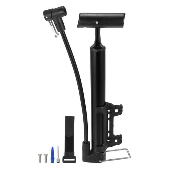 Motoforti Motorforti Bike Pump Portable Bicycles Floor Pump Kit 31x4.5x4cm Aluminum Alloy Black