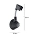 thumbnail image 3 of Soporte universal ajustable para cabezal de ducha | Montaje adhesivo sin taladro | Soporte de pared de plástico para ducha de mano | Capacidad de carga de 9 kg | Plateado, negro y blanco, 3 of 6