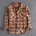 thumbnail image 2 of Dovford Men's All Cotton Flannel Shirt, Long Sleeve Casual Button Down Plaid Shirt, Brushed Soft Outdoor Tactical Work Shirts, 2 of 4