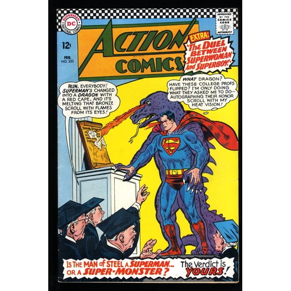 Action Comics #333 VF- 7.5 1st Print Silver Age! Curt Swan Art! Comic Book
