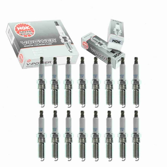 16 pc NGK V-Power Spark Plugs compatible with Dodge Charger 6.1L V8 2006-2010