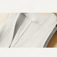 thumbnail image 4 of CHOK Gilet en Coton et Lin pour Femmes, Blazer Sans Manches à Col en V avec Poches, 4 of 7