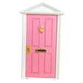 thumbnail image 1 of Casa de en Miniatura, Rosa, 4 Paneles, Puerta Exterior, con Llave, , licencia de Puerta Baoblaze Puerta de la casa de muñecas, 1 of 5