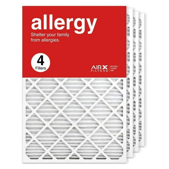 24x36x1 Air Filter MERV 11 Pleated HVAC Furnace Air Filter, Allergy 4-Pack Made in the USA