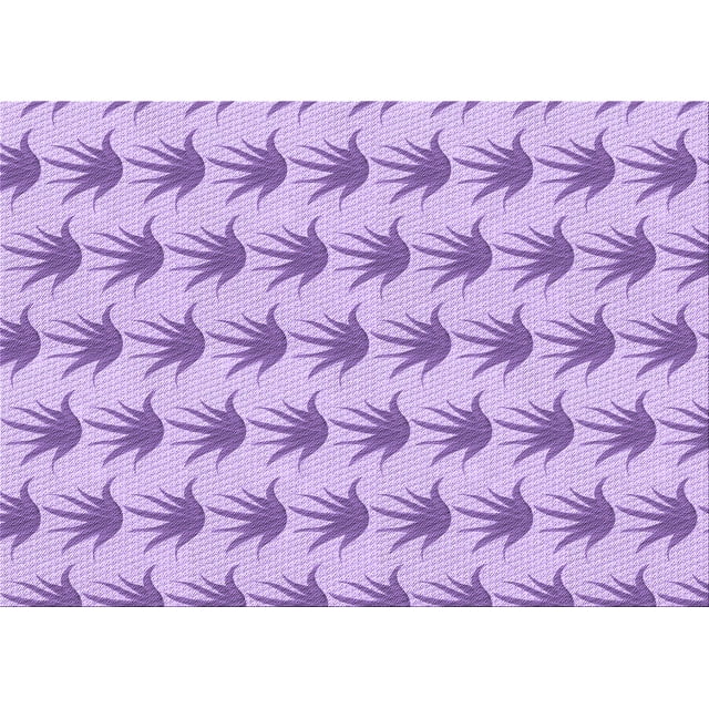 Ahgly Company Tapis d'Intérieur Rectangulaire Transitionnel Violet Lavable à la Machine, 5 Pieds x 8 Pieds
