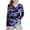 Purple, variant on dazeni Girl's Camo Print Long Sleeve Tee Shirt V Neck Fall Casual Tee Tops Loose Casual Tuinc Tops for Kids